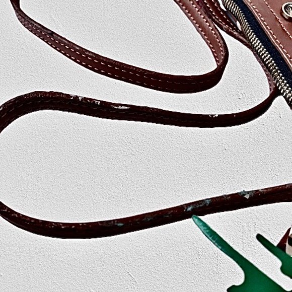 Crossbody Handbag Linen + Leather Skinny SPARTINA Daufuskie Island - Picture 11 of 13